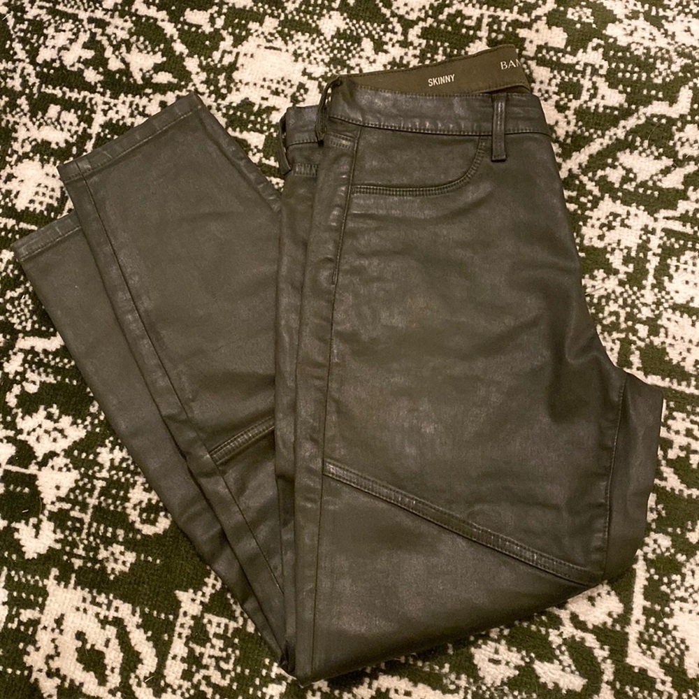 Banana Republic Moto Style Coated Skinny Jeans